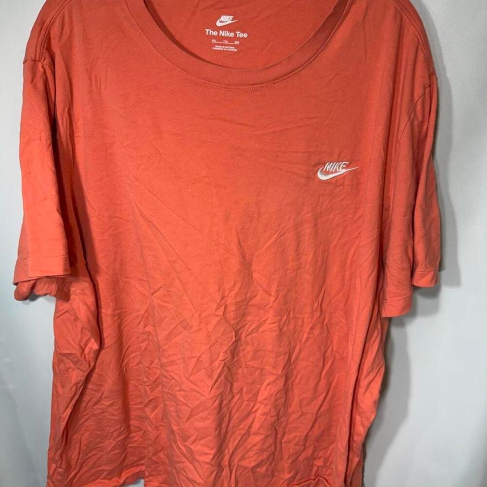 Nike Men's Orange and Pink T-shirt